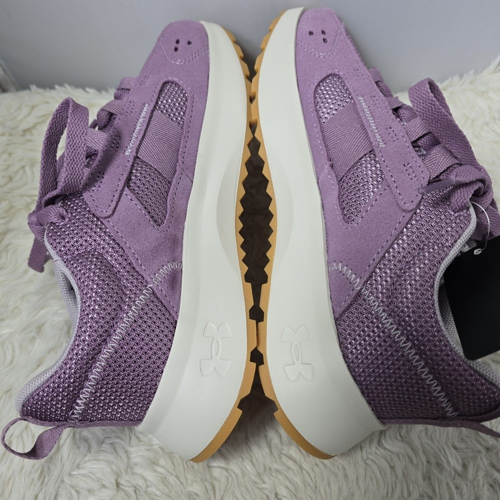 Under Armour Street Mirage Shoes Women's Size 6 Purple Suede Traction Utility - Picture 7 of 12